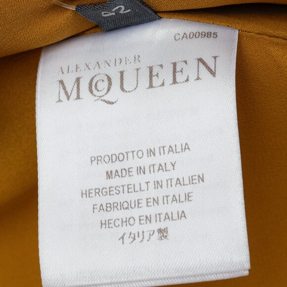 Alexander McQueen RARE Golden Yellow Flora and Fauna Blazer - Picture 10 of 12